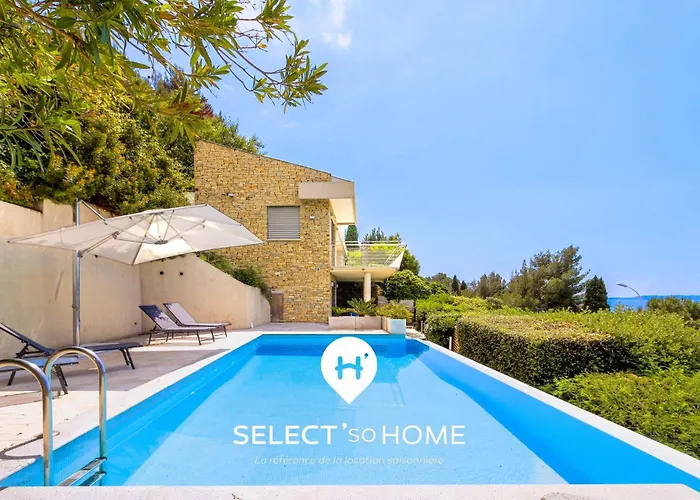 Select'sohome - T2 Vue Avec Piscine Privee Et Services Inclus - Cielo * Le Lavandou